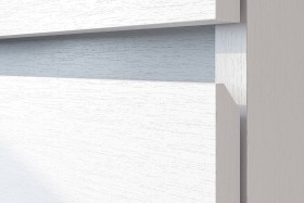 Модульная система "Токио" Тумба прикроватная Белый текстурный / Белый текстурный в Кодинске - kodinsk.katalogmebeli.com | фото 4