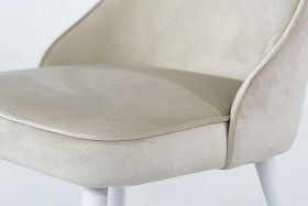 Набор стульев Милан 2 шт (пломбир велюр/белый) в Кодинске - kodinsk.katalogmebeli.com | фото 5