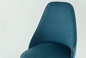 Набор стульев Милан 2 шт (зеленый велюр/черный) в Кодинске - kodinsk.katalogmebeli.com | фото 2
