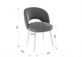 Набор стульев Моли 2 шт (зеленый велюр/черный) в Кодинске - kodinsk.katalogmebeli.com | фото 2