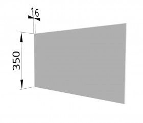 Панель торцевая (для шкафа горизонтального глубокого) ГПГ Ройс (Белый софт) в Кодинске - kodinsk.katalogmebeli.com | фото