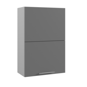 Ройс ПГПМ 600 Шкаф верхний Blum Aventos HF (Графит софт/корпус Серый) в Кодинске - kodinsk.katalogmebeli.com | фото