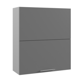 Ройс ВПГПМ 800 Шкаф верхний высокий Blum Aventos HF (Графит софт/корпус Серый) в Кодинске - kodinsk.katalogmebeli.com | фото