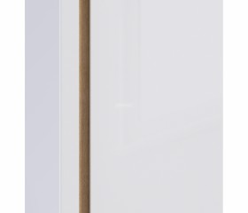 Веста СБ-2259 Шкаф 2х дверный с зеркалом Дуб Бунратти/Белый глянец в Кодинске - kodinsk.katalogmebeli.com | фото 3