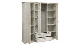 Шкаф для одежды "Сохо" (бетон пайн белый/2 ящика/зеркало) в Кодинске - kodinsk.katalogmebeli.com | фото 6