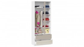 Шкаф для одежды комбинированный «Сканди» Дуб Гарден/Белый/Глиняный серый в Кодинске - kodinsk.katalogmebeli.com | фото 3