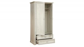Шкаф для одежды "Сохо" (бетон пайн белый/2 ящика/зеркало) в Кодинске - kodinsk.katalogmebeli.com | фото 3