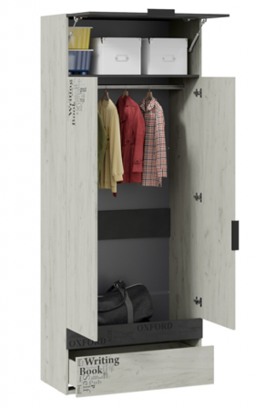 Шкаф комбинированный для одежды «Оксфорд-2» в Кодинске - kodinsk.katalogmebeli.com | фото 2