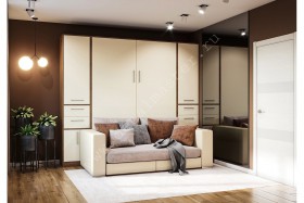 Шкаф-кровать с диваном Злата в Кодинске - kodinsk.katalogmebeli.com | фото