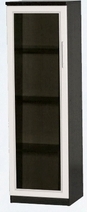 Шкаф нижний со стеклодверью ДЛЯ ГОСТИНОЙ ШНС-450 Венге/Дуб выбеленный в Кодинске - kodinsk.katalogmebeli.com | фото
