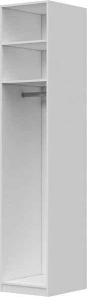 Шкаф ШР-1 без зеркала Вива (Белый/Белый глянец/Платина) в Кодинске - kodinsk.katalogmebeli.com | фото 3