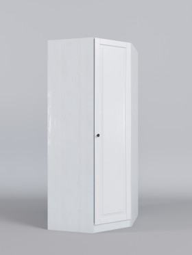 Шкаф угловой (угловая секция) Классика (Белый/корпус Выбеленное дерево) в Кодинске - kodinsk.katalogmebeli.com | фото
