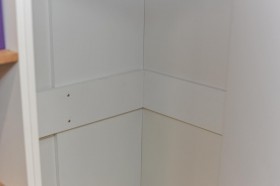 Шкаф угловой «Оксфорд» (Ривьера/Белый с рисунком) в Кодинске - kodinsk.katalogmebeli.com | фото 5