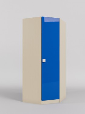 Шкаф угловой (угловая секция) Скай люкс (Синий/корпус Клен) в Кодинске - kodinsk.katalogmebeli.com | фото
