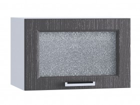 Шкаф верхний горизонтальный со стеклом 500, ШВГС 500 (Клен серый/корпус белый) в Кодинске - kodinsk.katalogmebeli.com | фото