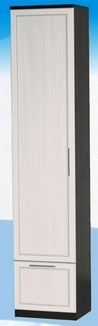 Шкаф высокий с ящиком ДЛЯ ГОСТИНОЙ ШВЯ-450 Венге/Дуб выбеленный в Кодинске - kodinsk.katalogmebeli.com | фото