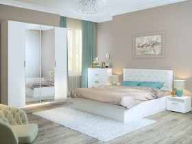 Спальня Тиффани (Белый текстурный) в Кодинске - kodinsk.katalogmebeli.com | фото