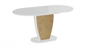 Стол обеденный «Монреаль» Тип 1 (Белый глянец/Бунратти) в Кодинске - kodinsk.katalogmebeli.com | фото 2