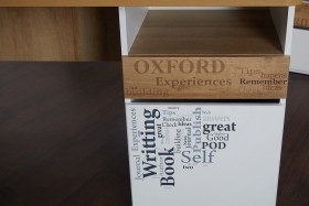Стол с ящиками «Оксфорд» (Ривьера/Белый с рисунком) в Кодинске - kodinsk.katalogmebeli.com | фото 9