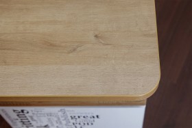 Угловой письменный стол с ящиками «Ривьера» Дуб Бонифацио/Белый в Кодинске - kodinsk.katalogmebeli.com | фото 5
