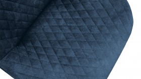 Стул «Оливер» К1С Черный муар/Микровелюр Wellmart Blue в Кодинске - kodinsk.katalogmebeli.com | фото 3