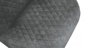 Стул «Оливер» К1С Черный муар/Микровелюр Wellmart Graphite в Кодинске - kodinsk.katalogmebeli.com | фото 3