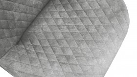 Стул «Оливер» К1С Черный муар/Микровелюр Wellmart Silver в Кодинске - kodinsk.katalogmebeli.com | фото 3