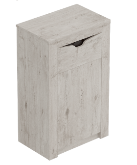 Тумба с дверцей и ящиком Соренто Дуб бонифаций/Кофе структурный матовый в Кодинске - kodinsk.katalogmebeli.com | фото 1