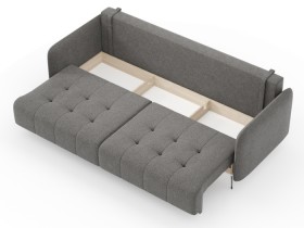 Валериан диван трёхместный прямой Стальной, ткань RICO FLEX 9292 в Кодинске - kodinsk.katalogmebeli.com | фото 2