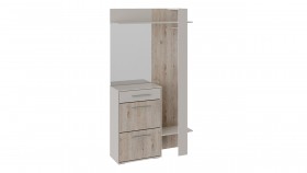 Шкаф для одежды «Нуар» тип 1 Фон серый/Дуб сонома в Кодинске - kodinsk.katalogmebeli.com | фото 2