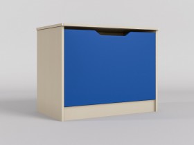 Ящик для игрушек Скай (Синий/корпус Клен) в Кодинске - kodinsk.katalogmebeli.com | фото