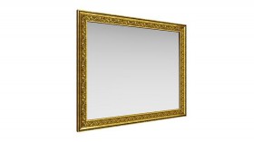 Зеркало навесное "Айрум"/(дуб кальяри / профиль: золото с орнаментом) в Кодинске - kodinsk.katalogmebeli.com | фото